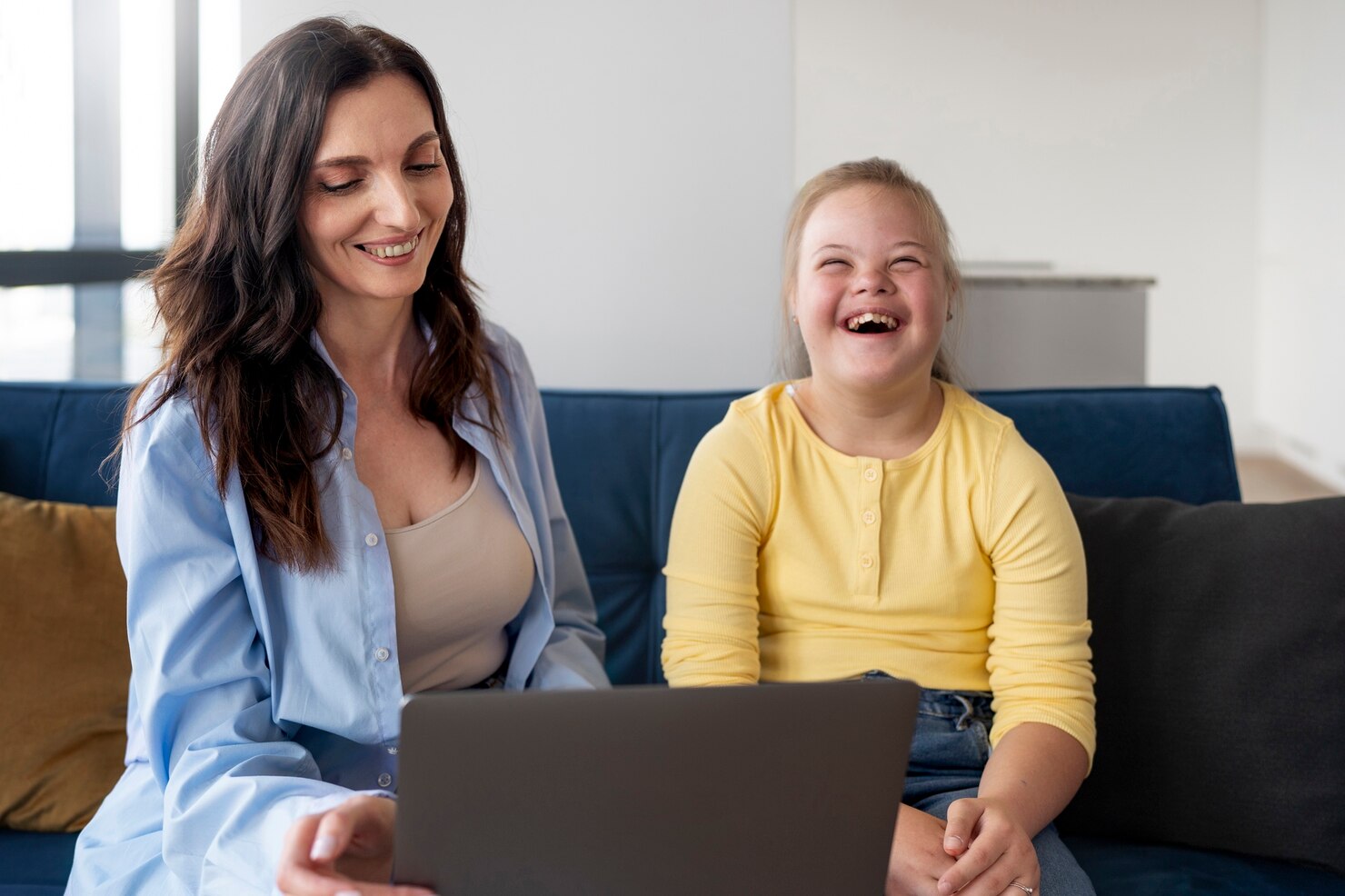 A 1 Care Connect support worker with an NDIS participant in Western Sydney
